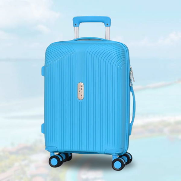 18" Компактен и практичен авио куфар за ръчен багаж, 52cm - BLUE PP 4001